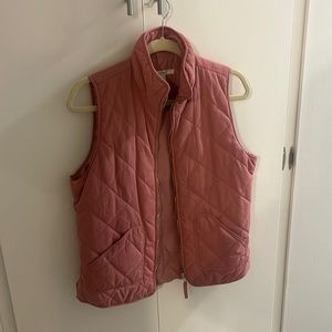 Dusty rose quilted vest- Francesca’s Miami Collection